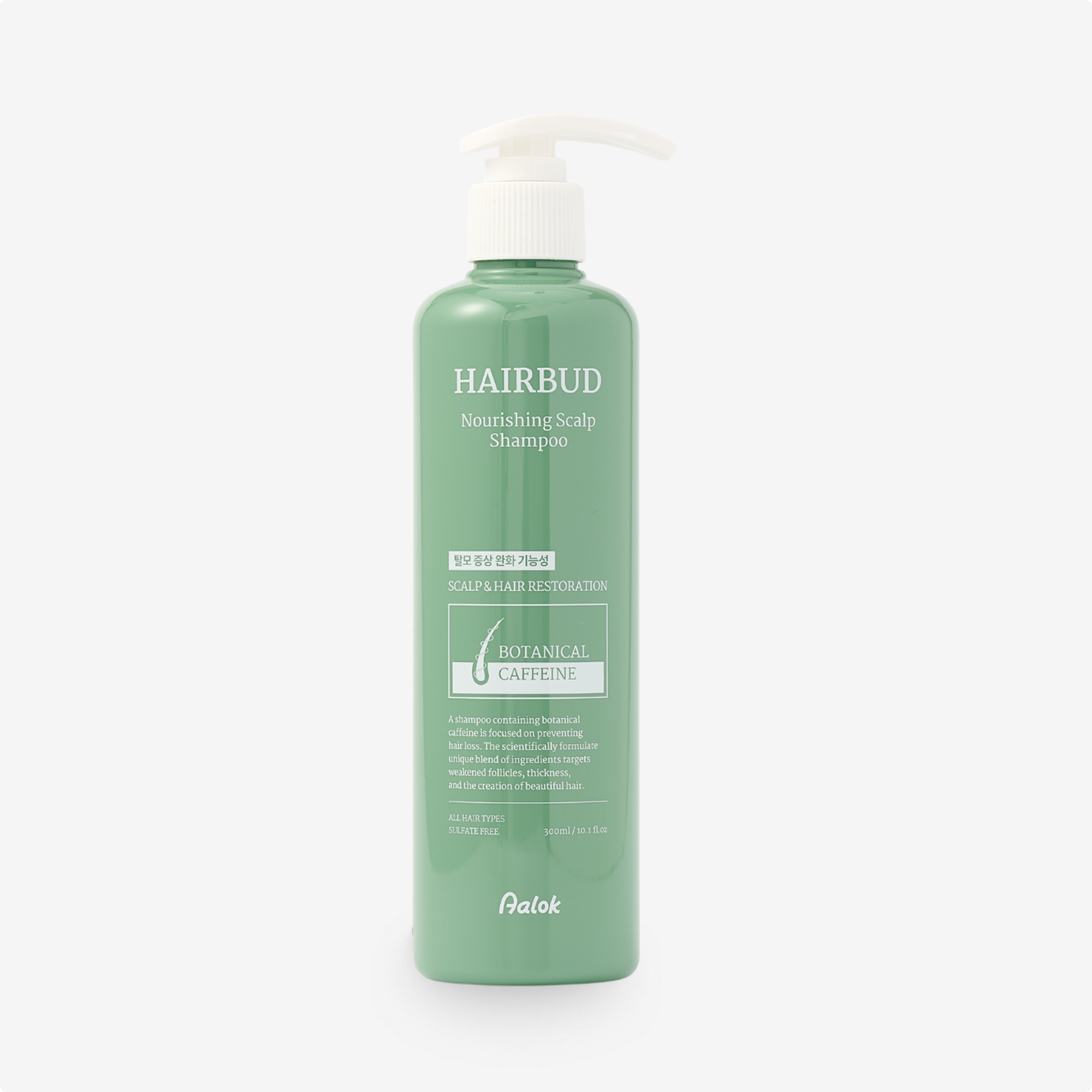 AALOK HAIRBUD NOURISHING SCALP SHAMPOO Шампунь бессульфатный для роста и объема волос 300ml