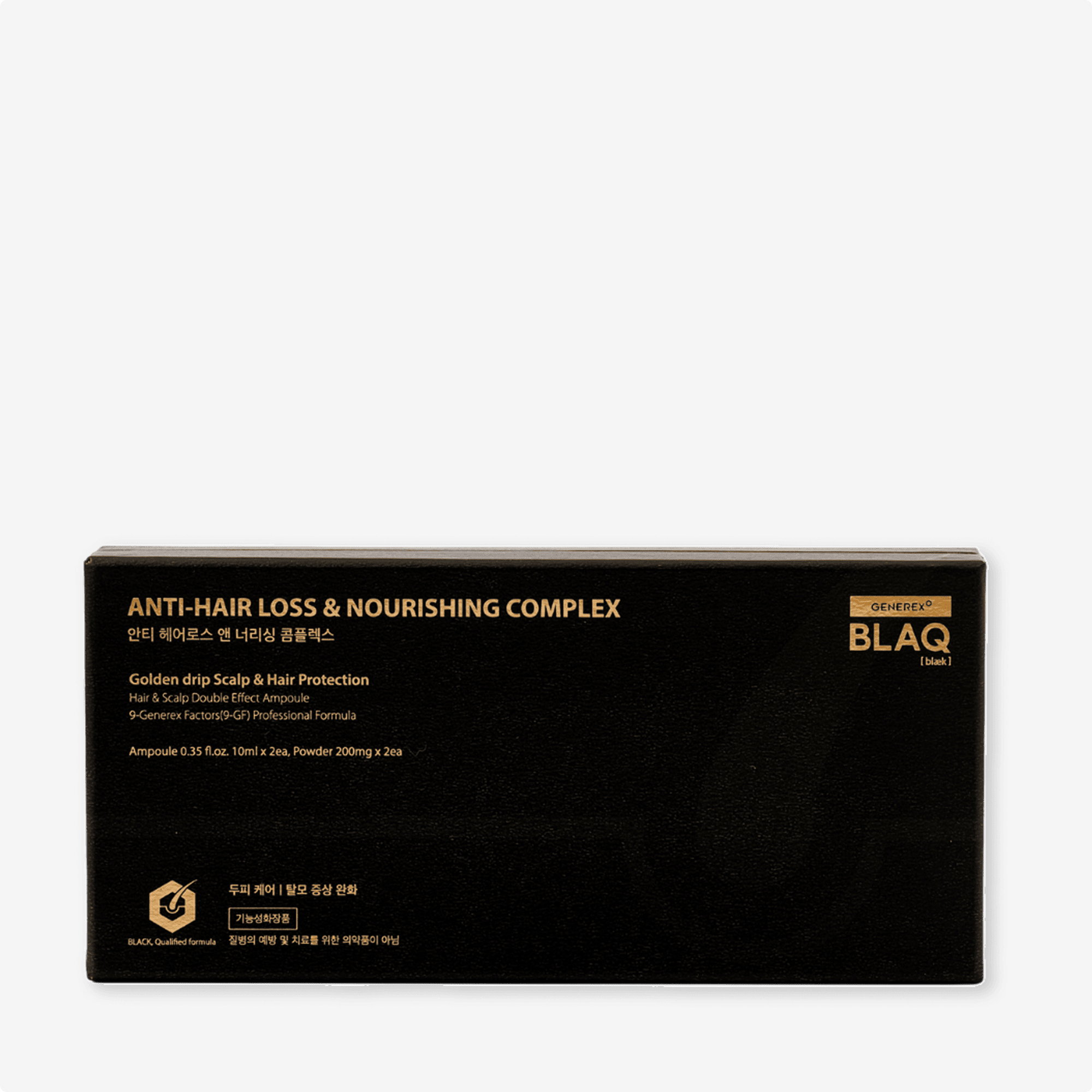 GENEREX ANTI-HAIR LOSS & NOURISHING COMPLEX ИНТЕНСИВНЫЕ Ампулы против выпадения волос с 7 факторами роста 10ml*2