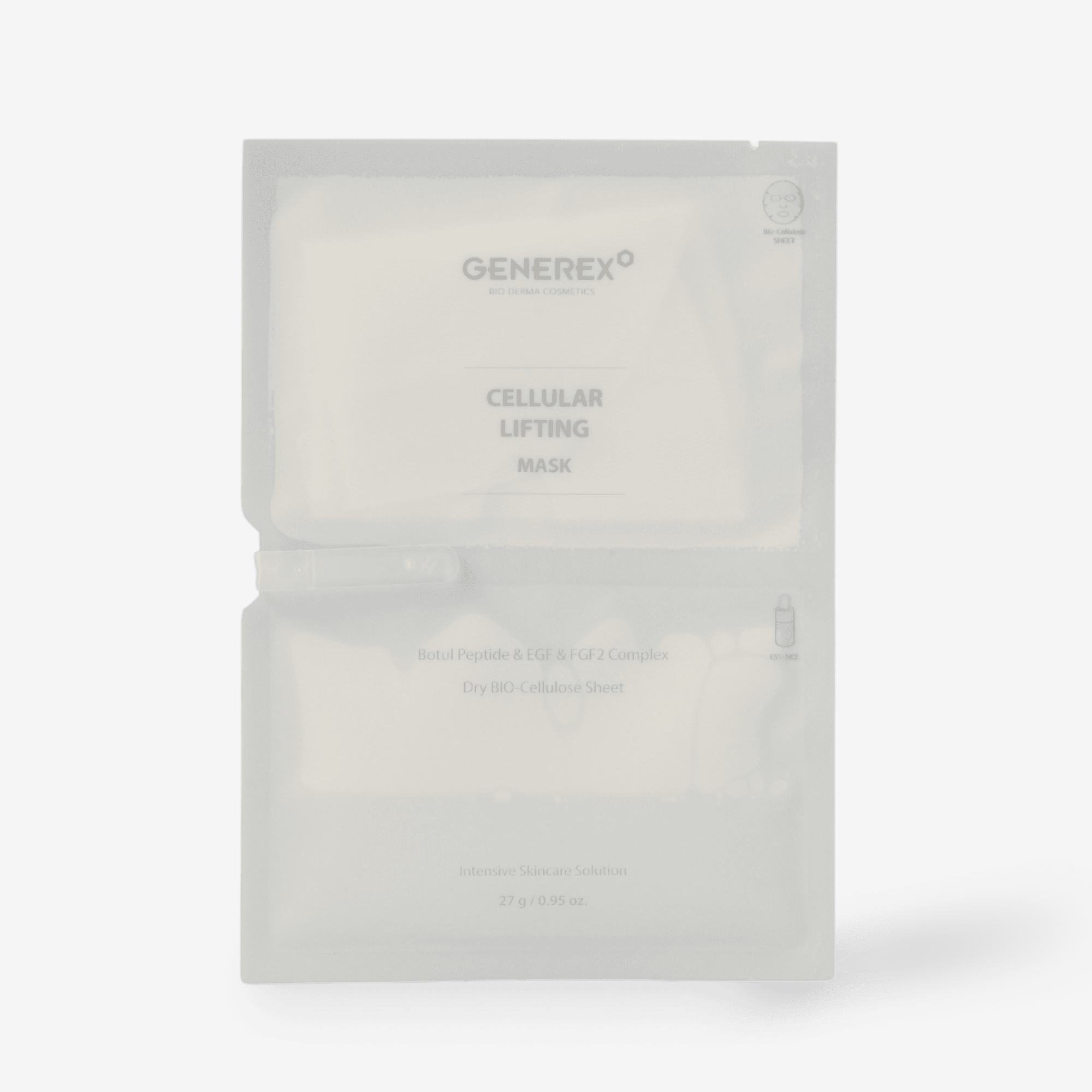 GENEREX CELLULAR LIFTING MASK Биоцеллюлозная лифтинг маска 27g