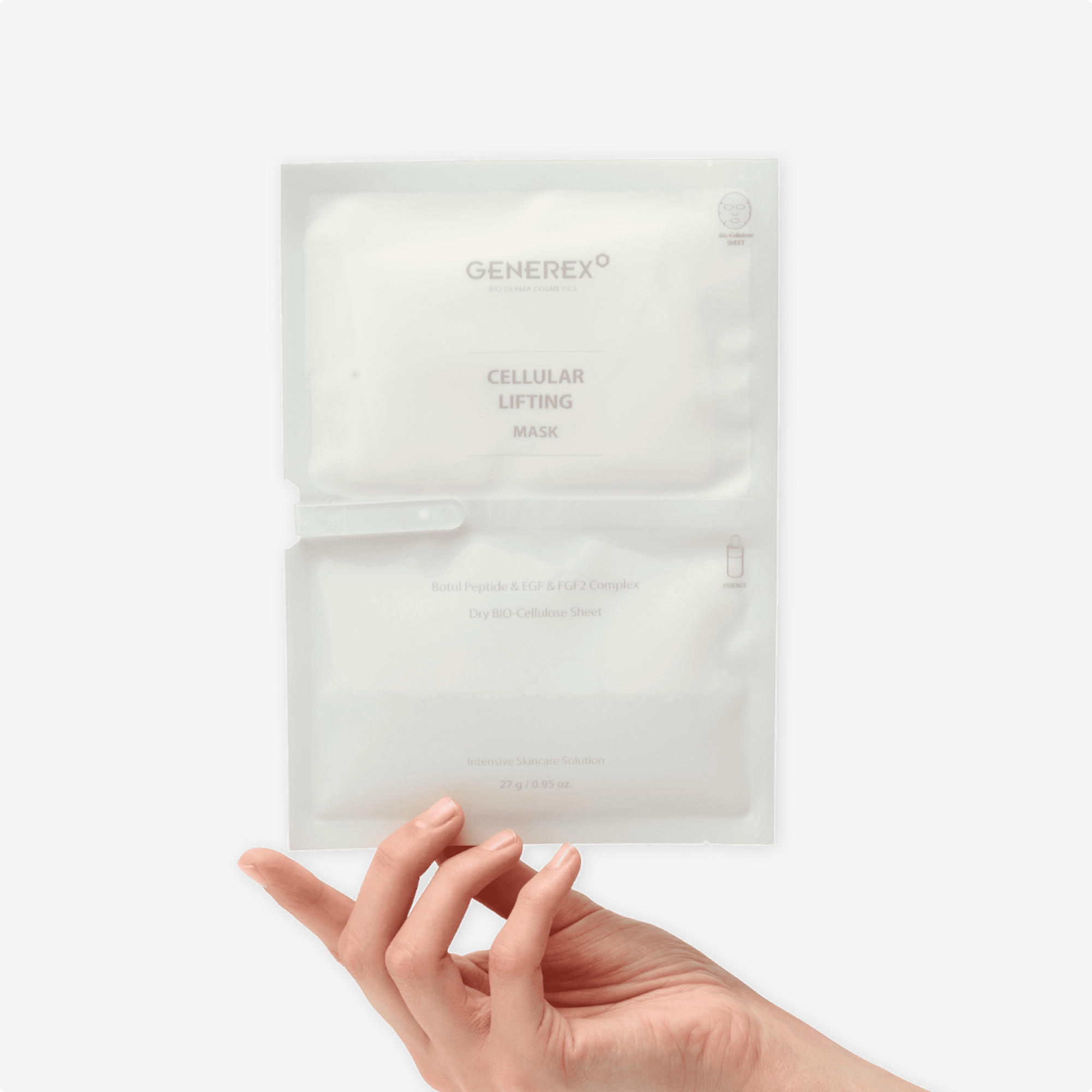 GENEREX CELLULAR LIFTING MASK Биоцеллюлозная лифтинг маска 27g