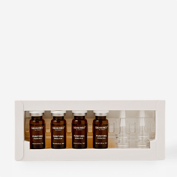 GENEREX PURIFYING SOLUTION AMPOULE HYDRA PLUS Очищающая успокаивающая ампула с функцией ANTI-POLLUTION 10ml*4