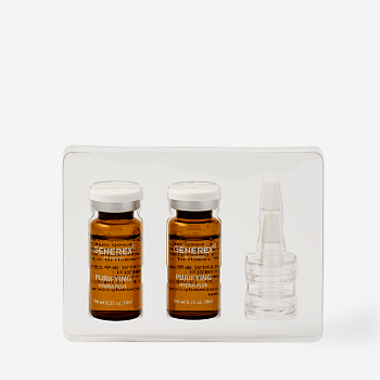 GENEREX PURIFYING SOLUTION AMPOULE HYDRA PLUS Очищающая успокаивающая ампула с функцией ANTI-POLLUTION 10ml*2